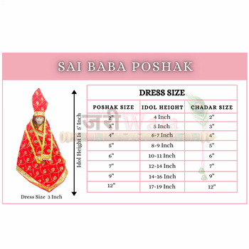 Shaneel Lace Work Peach Sai Baba Poshak