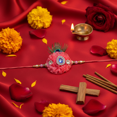 Pink Peacock Rakhi Original Style