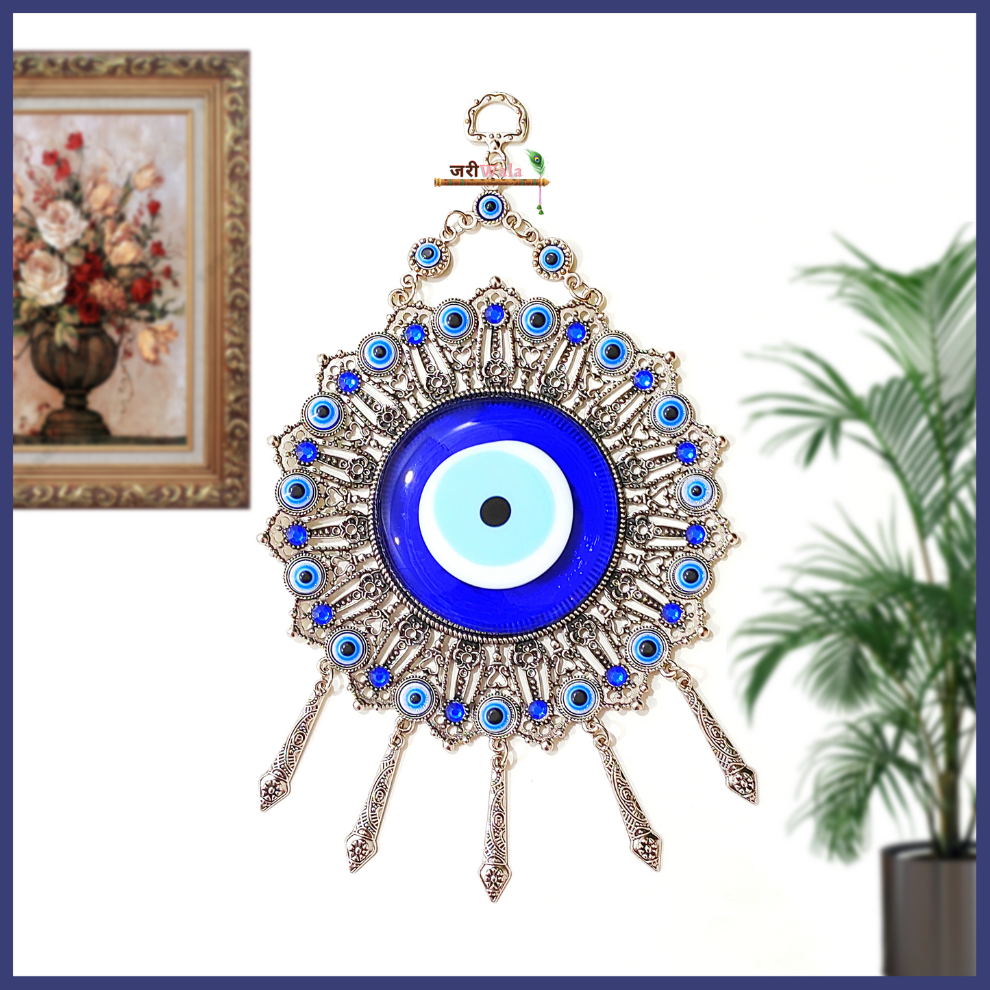 Fengshui Antique Metal Evil Eye Hanging