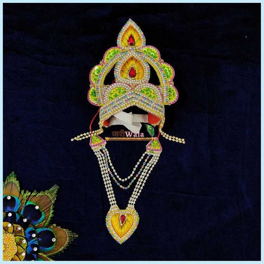 LG Multicolor Mukut Mala Set