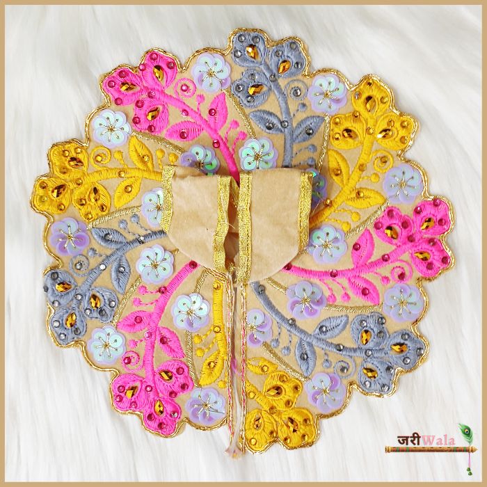 Shaneel Thread Sitara Work Light Brown Laddu Poshak