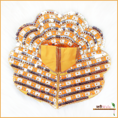 Blended Thread Sitara Work Yellow Poshak