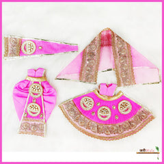 Blended Lace And Booti Work Magenta Jugal Jodi Poshak