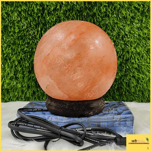 Electric Pink Globe Shape Rock Salt Table Lamp - ZARIIWALAA