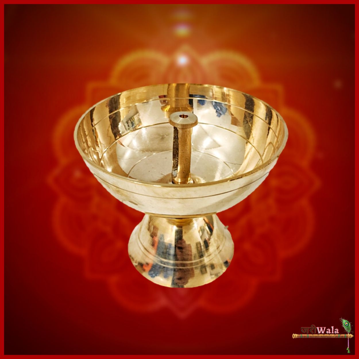 Traditional Brass Pooja Akhand Jot - ZARIIWALAA