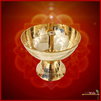Traditional Brass Pooja Akhand Jot - ZARIIWALAA