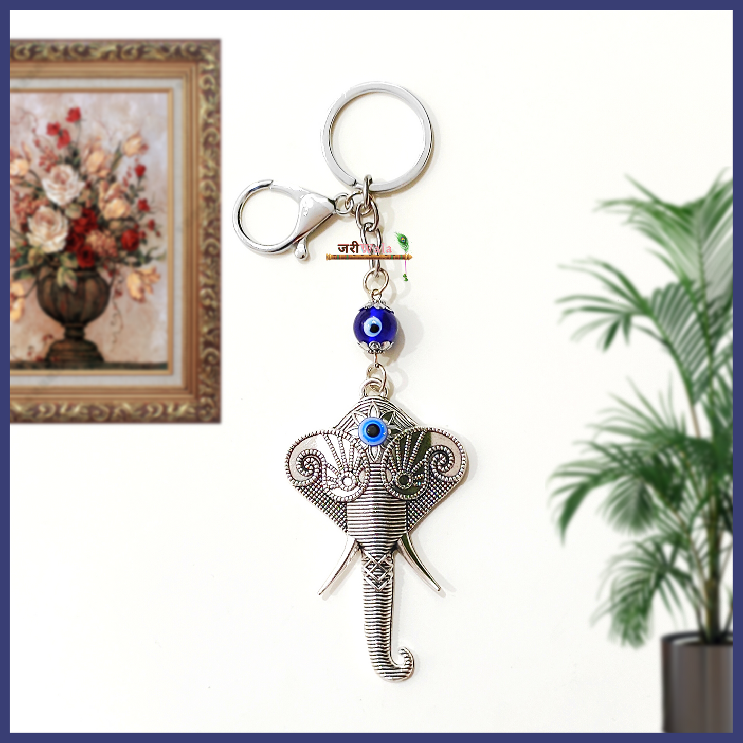 Fengshui Antique Metal Ganesha Design Key Ring