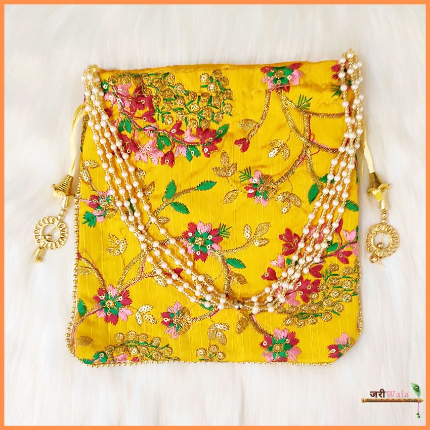 Elegant and Colorful Thread Work Handmade Gutthi
