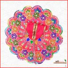 Blended Thread Kundan Work Red Laddu Poshak