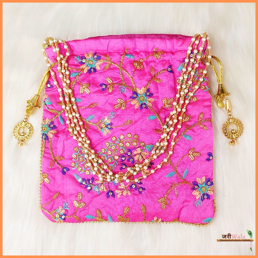 Elegant and Colorful Thread Work Handmade Gutthi