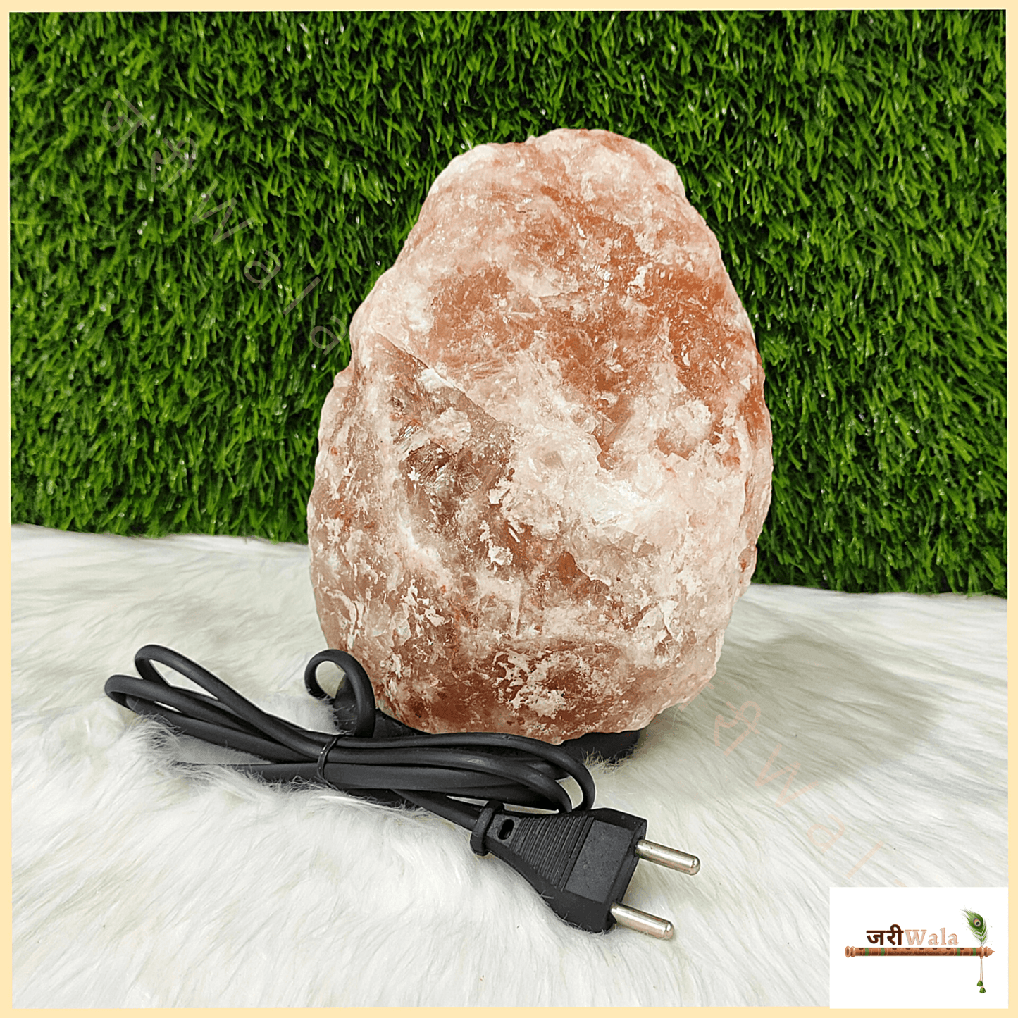 Electric Pink Rock Salt Table Lamp - 3 KG - ZARIIWALAA