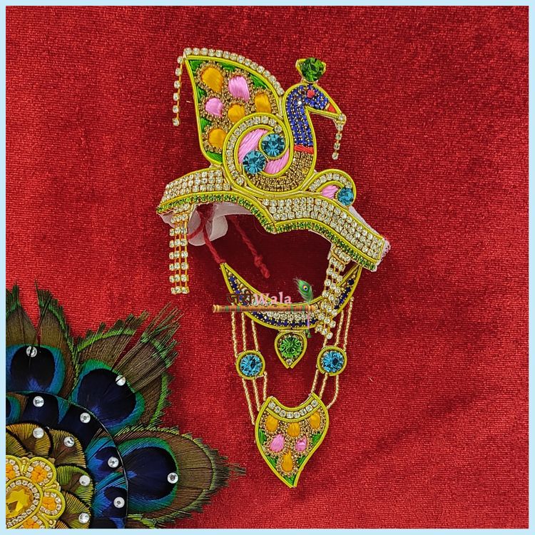 LG Multicolor Mukut Mala Set
