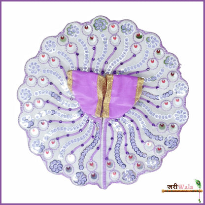 Blended Thread Sitara Work Purple Poshak