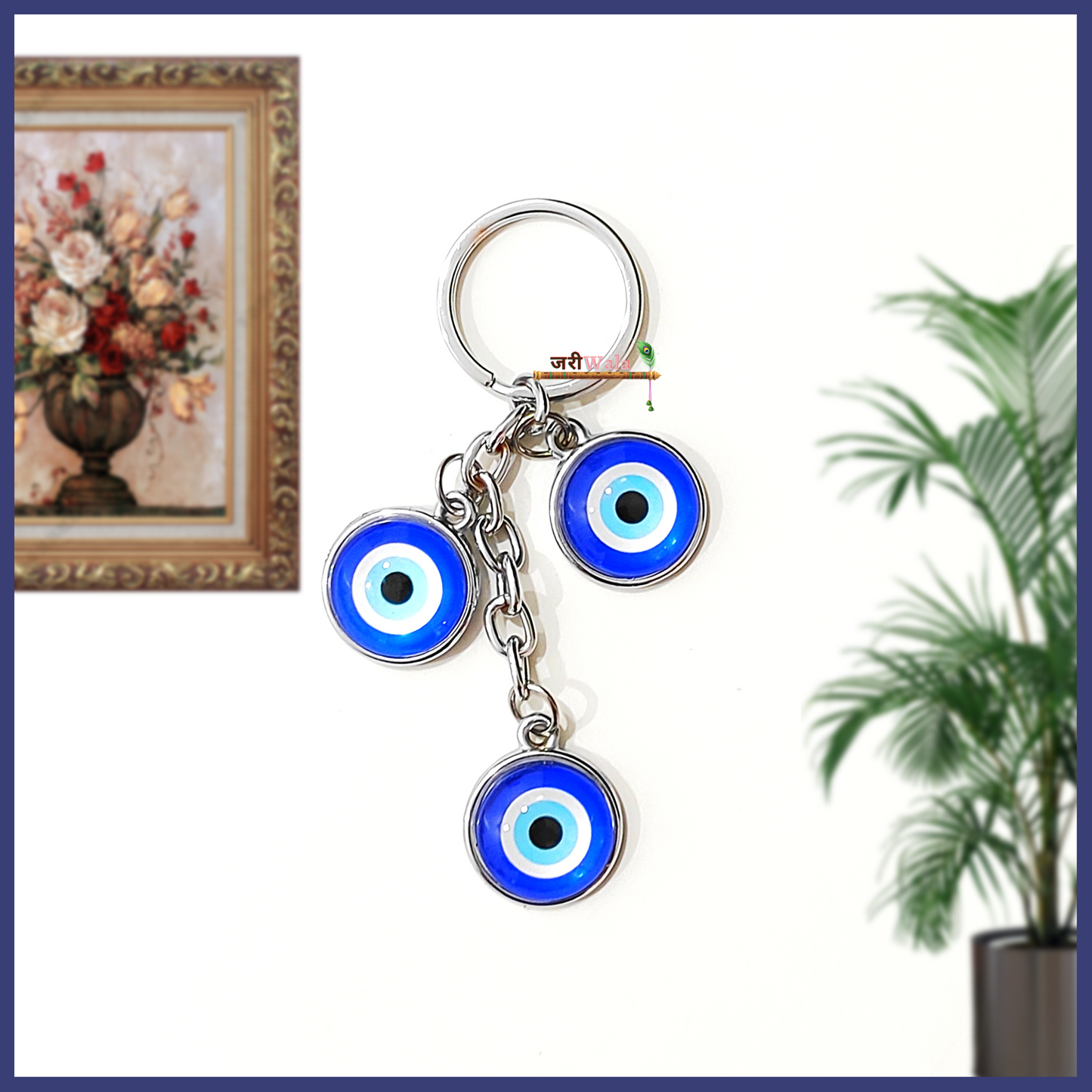 Fengshui Antique Metal Eye Design Key Ring