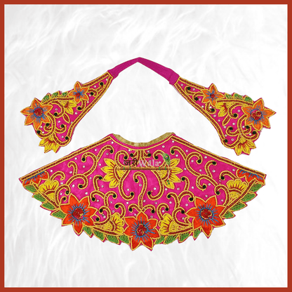 Blended Dabka Work Magenta Lehnga Patka - ZARIIWALAA