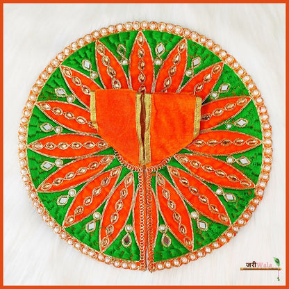Shaneel Thread Moti Work Orange Poshak