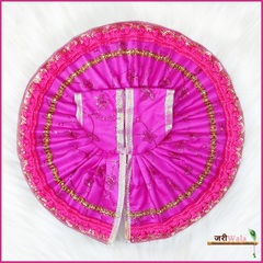 Blended Net Thread Lace Work Magenta Poshak