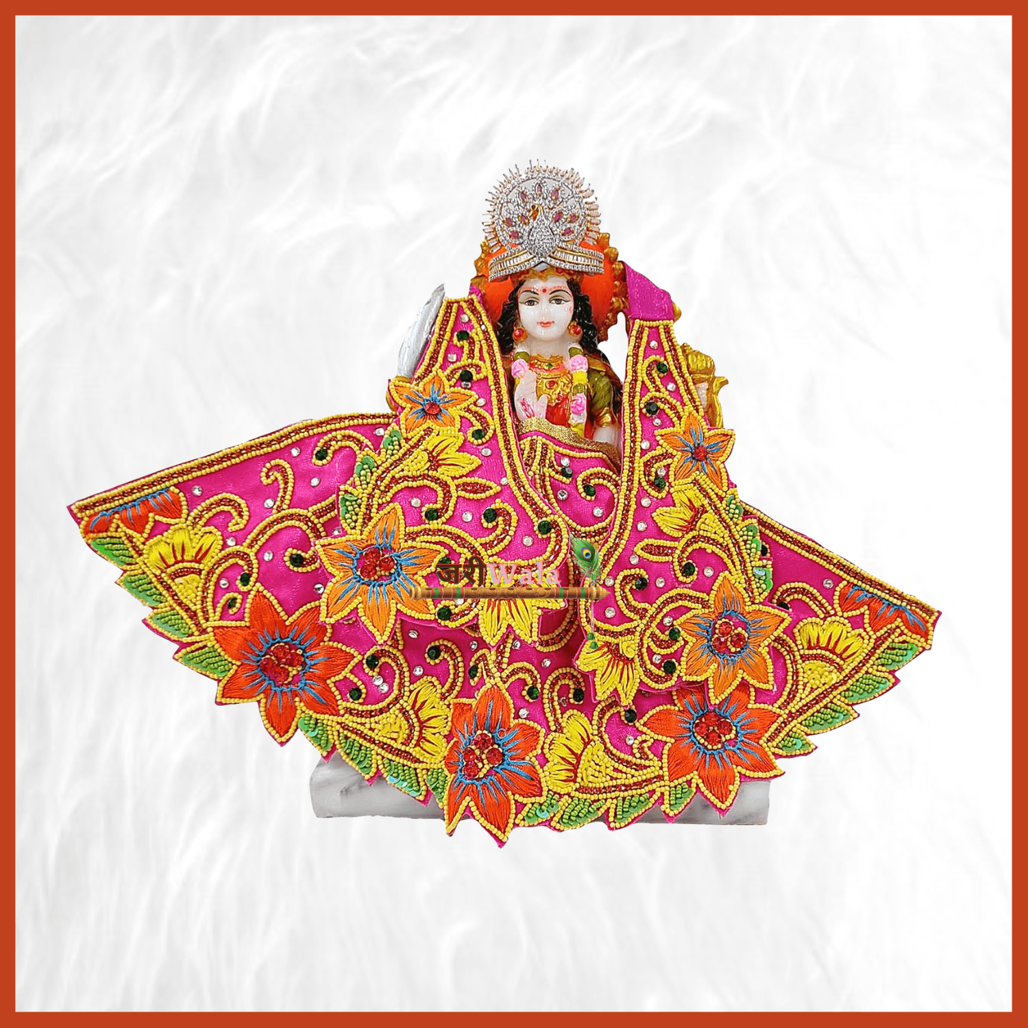 Blended Dabka Work Magenta Lehnga Patka - ZARIIWALAA