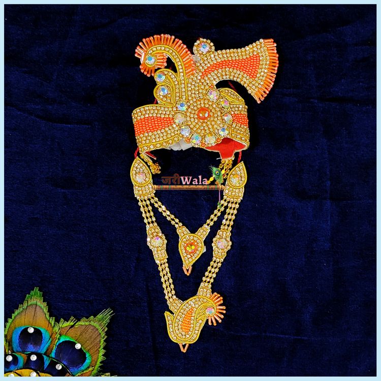 LG Peach Mukut Mala Set