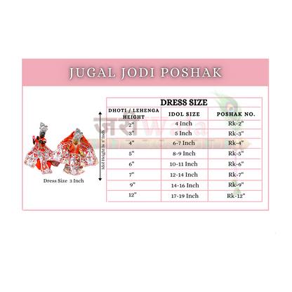 Blended Heavy Kundan Work Peach Jugal Jodi Poshak